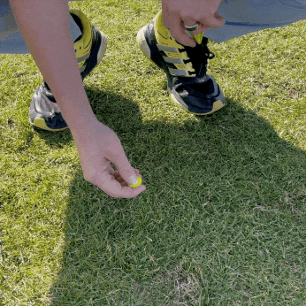The first step to getting that straight drive, is inserting your spot in the ground.